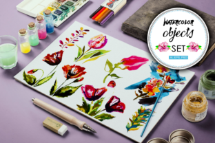 30 Watercolor Vector Objects BONUS Review