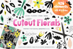 426 Cutout Floral Elements & Illustrations
