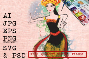 Balinese Dancer Watercolor Illustrations Review