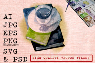 Book and Coffee Watercolor Illustrations Review