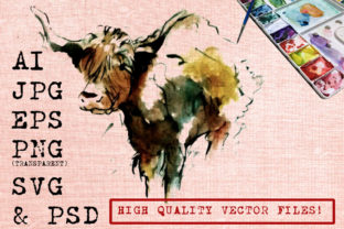 Brown Buffalo Watercolor Illustrations Review