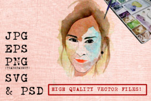 Brunette Girl Watercolor Illustrations Review
