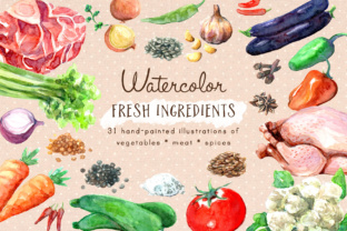 Fresh Ingredients Watercolor Illustrations Review
