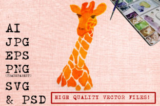 Gery the Giraffe Watercolor Illustrations Review