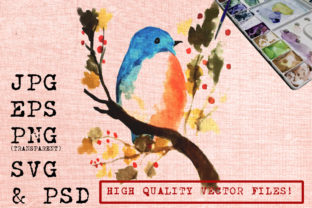 Little Blue Bird Watercolor Illustrations Review
