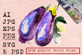Purple Eggplants Watercolor Embroidery Review