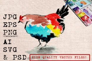 Sad Rooster Watercolor Illustrations Review