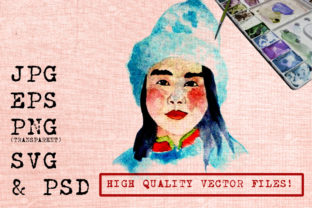Snow Girl Watercolor Illustrations Review