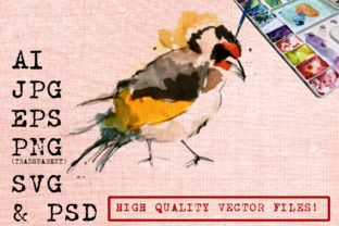 Watercolor Bird Drawing: Fresh Illustrations