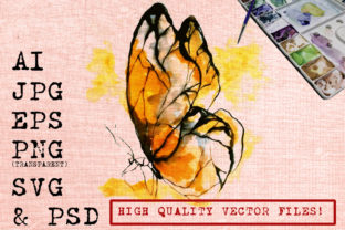 Yellow Butterfly Watercolor Illustrations Review